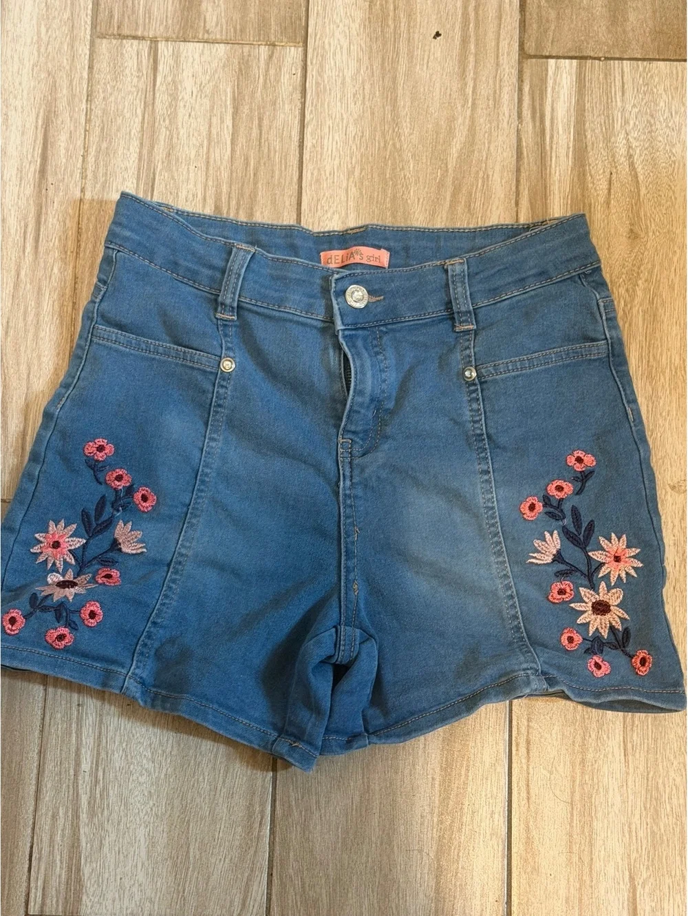 dELiA*s Girl Denim Shorts boho shorts, Size 14